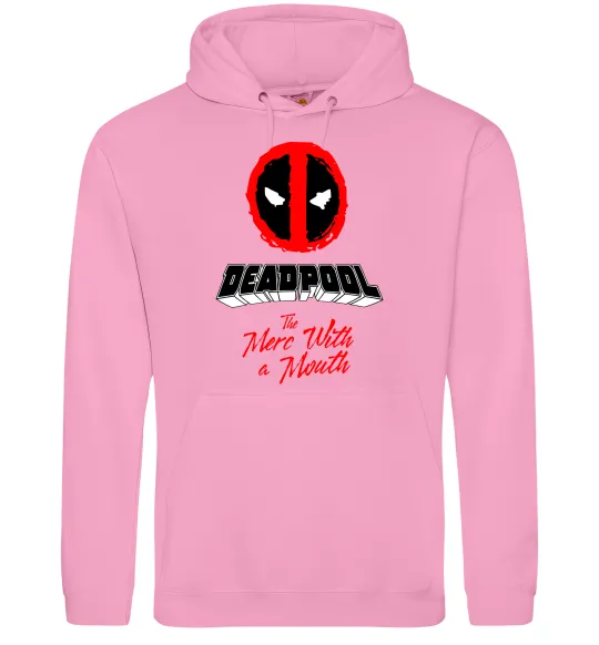 Чоловіча толстовка (худі) Deadpool the merc with a mouth Рожевий фото
