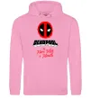 Жіноча толстовка (худі) Deadpool the merc with a mouth Рожевий фото