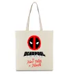 Еко-сумка Deadpool the merc with a mouth Бежевий фото