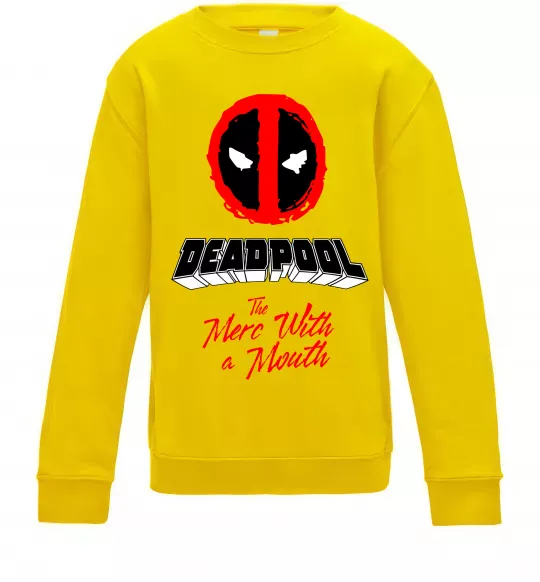 Дитячий світшот Deadpool the merc with a mouth Сонячно жовтий фото