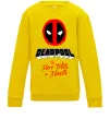 Дитячий світшот Deadpool the merc with a mouth Сонячно жовтий фото
