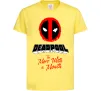 Дитяча футболка Deadpool the merc with a mouth Лимонний фото