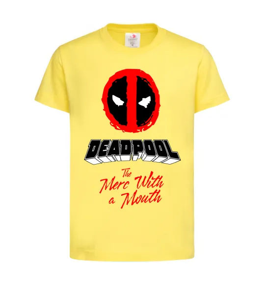 Детская футболка Deadpool the merc with a mouth Лимонный фото