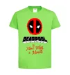 Детская футболка Deadpool the merc with a mouth Лаймовый фото