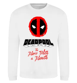 Свитшот Deadpool the merc with a mouth Белый фото