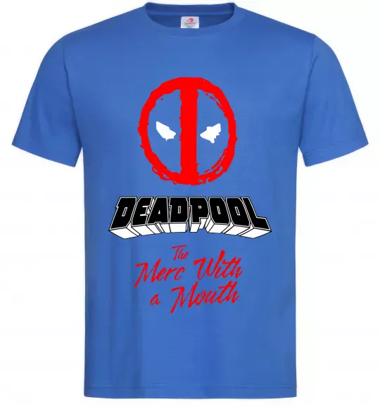 Чоловіча футболка Deadpool the merc with a mouth Яскраво-синій фото