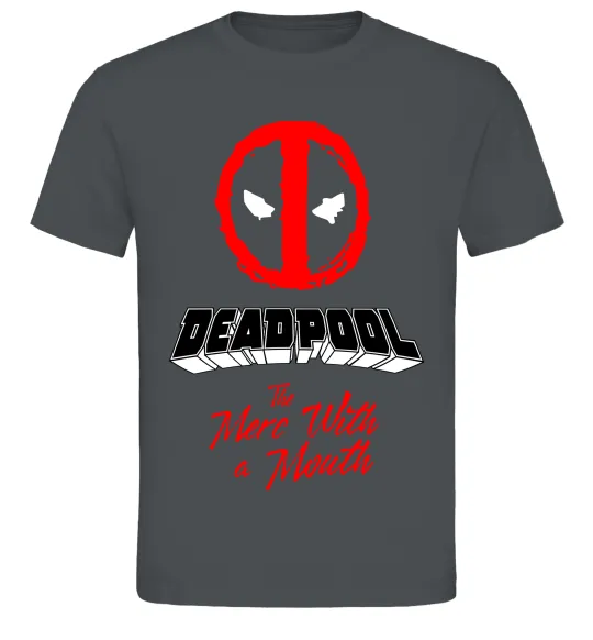 Чоловіча футболка Deadpool the merc with a mouth Графіт фото