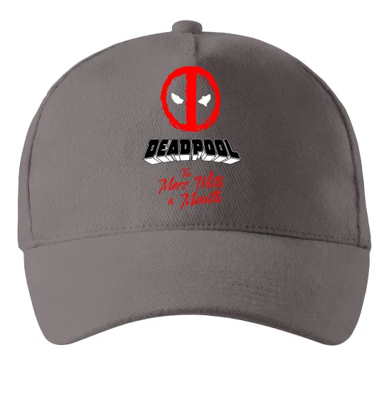 Кепка Deadpool the merc with a mouth Сірий фото