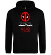 Жіноча толстовка (худі) Deadpool the merc with a mouth Чорний фото