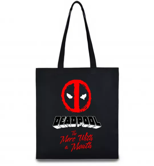 Еко-сумка Deadpool the merc with a mouth Чорний фото