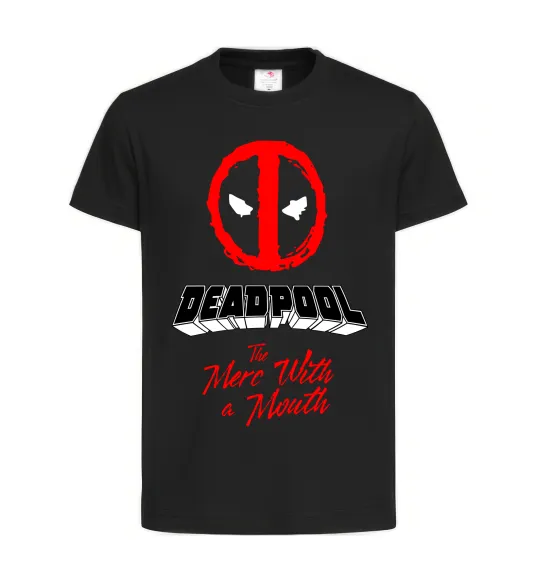 Детская футболка Deadpool the merc with a mouth Черный фото