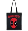 Еко-сумка Seriously? Deadpool Чорний фото