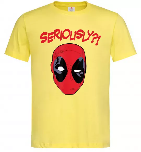 Чоловіча футболка Seriously? Deadpool Лимонний фото