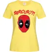 Жіноча футболка Seriously? Deadpool Лимонний фото