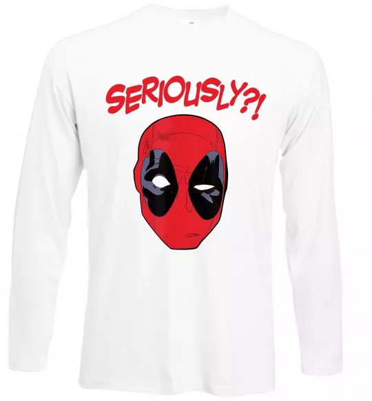 Лонгслів Seriously? Deadpool Білий фото