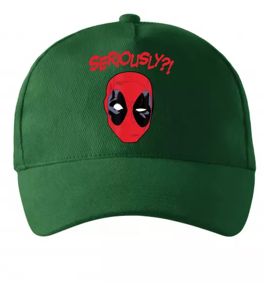 Кепка Seriously? Deadpool Темно-зелений фото