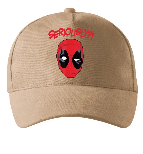 Кепка Seriously? Deadpool Песочный фото