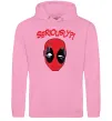 Мужская толстовка (худи) Seriously? Deadpool Розовый фото