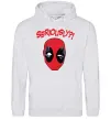 Мужская толстовка (худи) Seriously? Deadpool Серый меланж фото