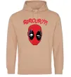 Мужская толстовка (худи) Seriously? Deadpool Песочный фото