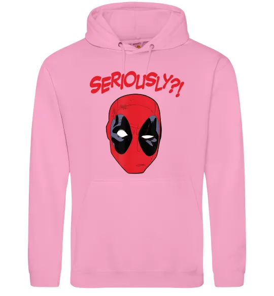 Женская толстовка (худи) Seriously? Deadpool Розовый фото