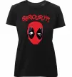 Женская премиум футболка Seriously? Deadpool Черный фото