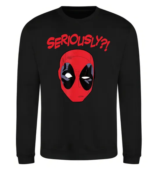 Свитшот Seriously? Deadpool Черный фото