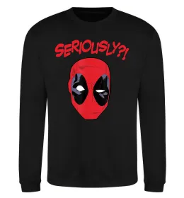 Світшот Seriously? Deadpool Чорний фото