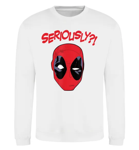Свитшот Seriously? Deadpool Белый фото