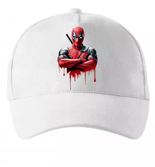 Кепка Deadpool paint Белый фото