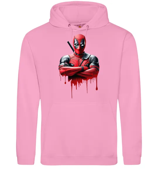 Чоловіча толстовка (худі) Deadpool paint Рожевий фото