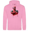 Жіноча толстовка (худі) Deadpool paint Рожевий фото