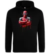 Женская толстовка (худи) Deadpool paint Черный фото