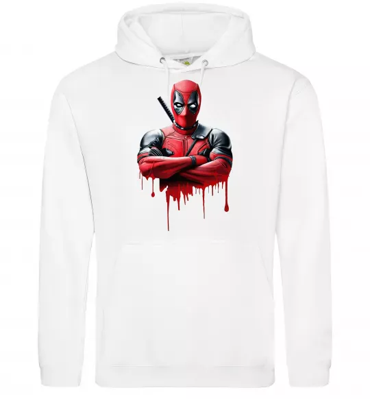 Женская толстовка (худи) Deadpool paint Белый фото