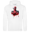 Женская толстовка (худи) Deadpool paint Белый фото