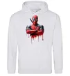 Женская толстовка (худи) Deadpool paint Серый меланж фото