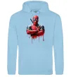 Жіноча толстовка (худі) Deadpool paint Блакитний фото