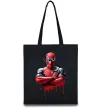 Эко-сумка Deadpool paint Черный фото