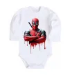 Дитячий бодік Deadpool paint Білий фото