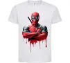 Детская футболка Deadpool paint Белый фото
