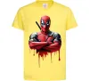 Детская футболка Deadpool paint Лимонный фото