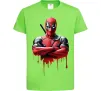 Детская футболка Deadpool paint Лаймовый фото