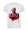 Дитяча футболка Deadpool paint Білий фото