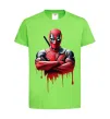 Дитяча футболка Deadpool paint Лаймовий фото