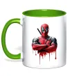 Чашка с цветной ручкой Deadpool paint Зеленый Чашка с цветной ручкой Deadpool paint Зеленый фото