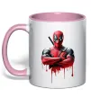 Чашка с цветной ручкой Deadpool paint Нежно розовый Чашка с цветной ручкой Deadpool paint Нежно розовый фото