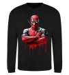 Світшот Deadpool paint Чорний фото