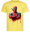 Чоловіча футболка Deadpool paint Лимонний фото