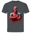 Чоловіча футболка Deadpool paint Графіт фото