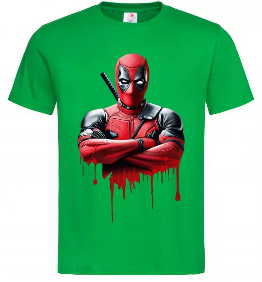Чоловіча футболка Deadpool paint Зелений фото